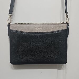 Kate Spade Black and Taupe Crossbody Bag
